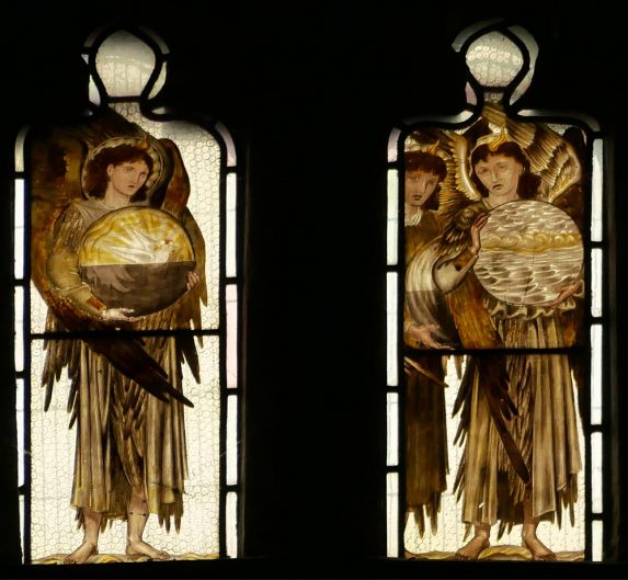 Burne-Jones and Morris, Marshall, Faulkner & Co., detail of west window (1871), Church of All Saints, Middleton Cheney, Northamptonshire. | Photo: Sasha Ward