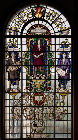 Christopher Webb, The Wren window (1959), Church of St Lawrence Jewry, London EC2. Christopher Webb, The Wren window (1959), Church of St Lawrence Jewry, London EC2. | Photo: Peter Hildebrand