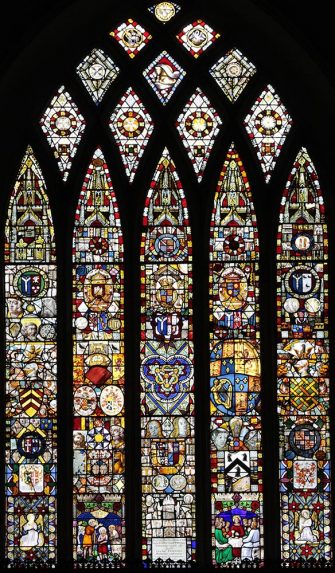 East window (14th - 19th centuries), Church of St Mary, Denton, Norfolk. | Photo: Mike Dixon