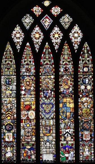 East window (14th - 19th centuries), Church of St Mary, Denton, Norfolk. East window (14th - 19th centuries), Church of St Mary, Denton, Norfolk. | Photo: Mike Dixon
