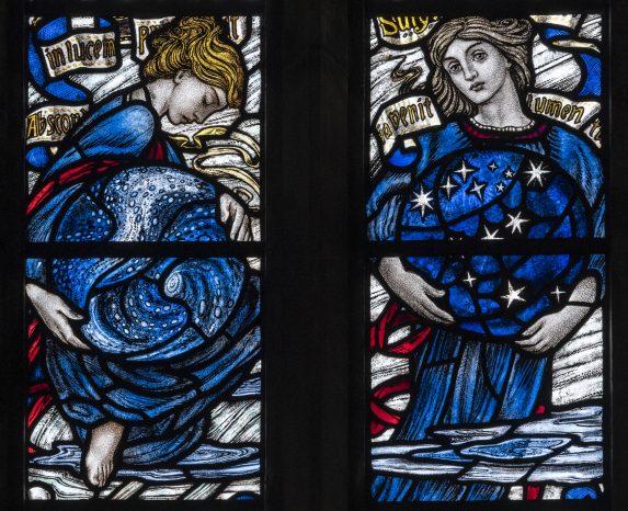 Louis Davis and James Powell & Sons, detail of the Allegory window, south choir (1915), Dunblane Cathedral, Stirling. Louis Davis and James Powell & Sons, detail of the Allegory window, south choir (1915), Dunblane Cathedral, Stirling. | Photo: Peter Hildebrand
