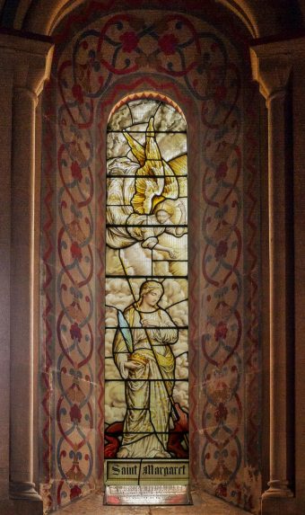 Heaton, Butler and Bayne, apse window (1888), Church of St Nicholas, East Grafton, Wiltshire. | Photo: Sasha Ward
