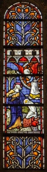 Clayton & Bell, Abraham & Isaac window (c.1860), Church of Saint Michael & All Angels, Garton on the Wolds, East Yorkshire. Clayton & Bell, Abraham & Isaac window (c.1860), Church of Saint Michael & All Angels, Garton on the Wolds, East Yorkshire. | Photo: William Thackray