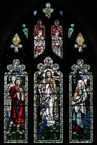 Mary Lowndes, east window (1909), Church of St Peter, Great Cheverell, Wiltshire. | Photo: Peter Hildebrand