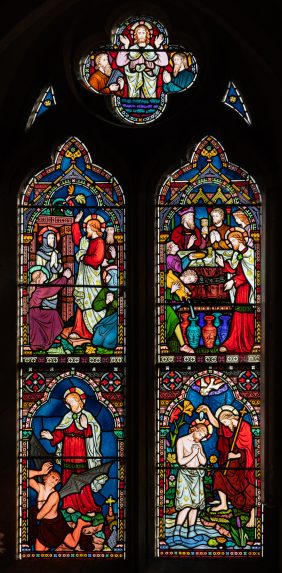 Frederick Preedy, chancel south window (1864), Church of St Mary, Gunthorpe, Norfolk. | Photo: Peter Hildebrand