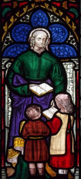 Revd F. C. Hingeston-Randolph and Horwood Brothers, detail of south aisle window (1867), Church of St Petrock, Little Petherick, Cornwall. Revd F. C. Hingeston-Randolph and Horwood Brothers, detail of south aisle window (1867), Church of St Petrock, Little Petherick, Cornwall. | Photo: Jeff Hopewell