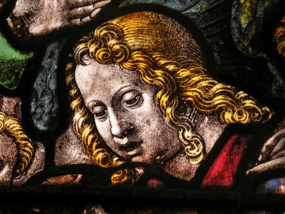 Detail from window 3 north side (16th century),King’s College Chapel, Cambridge. Detail from window 3 north side (16th century),King’s College Chapel, Cambridge. | Photo: Steve Clare