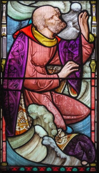 Heaton, Butler and Bayne, detail of nave south window (1862),Church of St Mary, Kintbury, Berkshire. | Photo: Peter Hildebrand