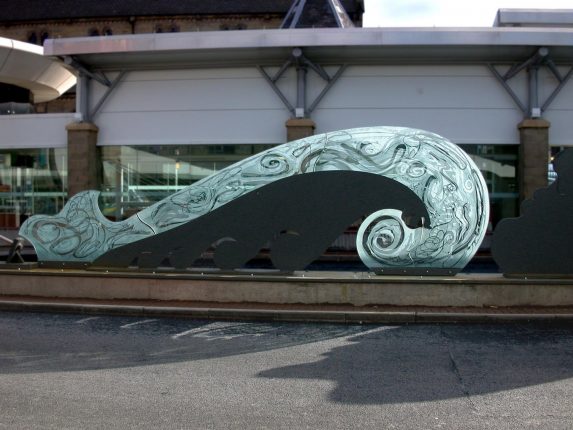 Danny Lane, part of 'Opening Line' (2004), Gateshead Interchange. | Photo: © Danny Lane