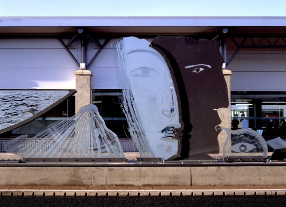 Danny Lane, part of 'Opening Line' (2004), Gateshead Interchange. | Photo: © Danny Lane