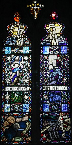 Richard J. Stubington, Lady Chapel north wall window (1934), Church of St Mary the Virgin, Lapworth, Solihull, West Midlands. | Photo: Roy Albutt