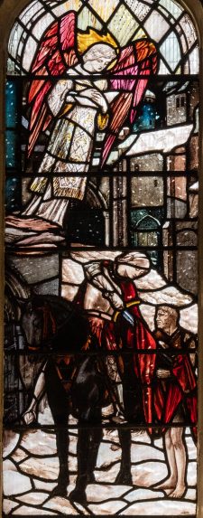 Christopher Whall and Whall & Whall Ltd, detail of John Sarson memorial window (1907), Leicester Cathedral. | Photo: Peter Hildebrand