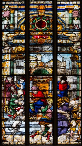 Detail of Herkenrode glass (1539), Lady Chapel, Lichfield Cathedral. | Photo: Peter Hildebrand