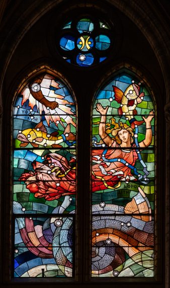 Horatio Walter Lonsdale, Zodiac window (c.1880), Mount Stuart, Rothesay, Isle of Bute. | Photo: Peter Hildebrand