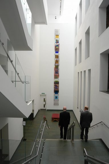 Derek Hunt, Totem (2009), John Rylands Library, Deansgate, Manchester. Derek Hunt, Totem (2009), John Rylands Library, Deansgate, Manchester. | Photo: Derek Hunt