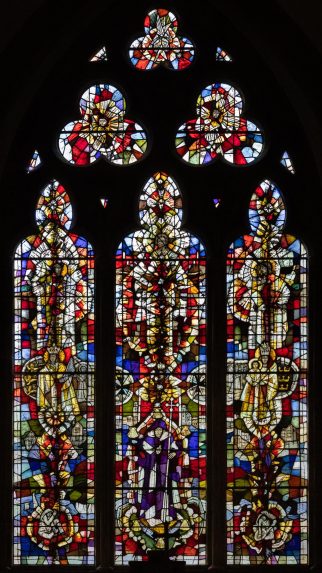Lawrence Lee, east window (1970), Church of St James, Milton Abbas, Dorset. | Photo: Peter Hildebrand