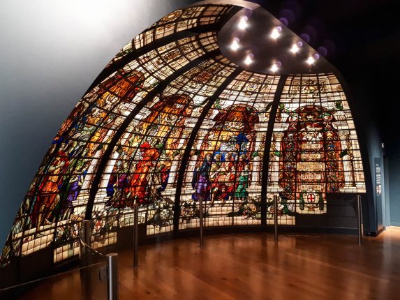 John Dudley Forsyth, First World War Memorial in stained glass from the Baltic Exchange (1922), National Maritime Museum, Greenwich, London. | Photo: David Whyman