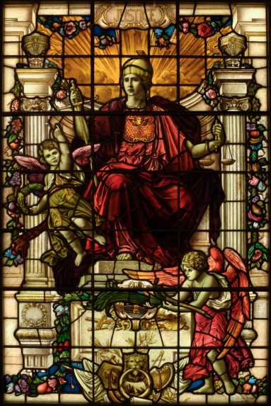 John Dudley Forsyth, Virtue windows - Justice (1922), National Maritime Museum, Greenwich, London. | Photo: National Maritime Museum courtesy of Goddard & Gibbs