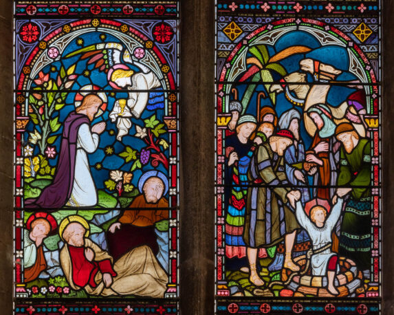 Frederick Preedy, detail of the east window (1867), Church of St Mary, Old Hunstanton, Norfolk. | Photo: Peter Hildebrand