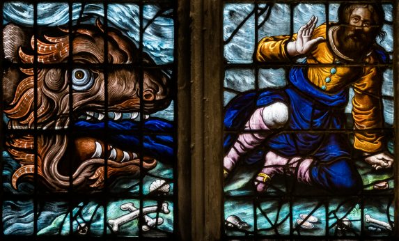 Abraham van Linge, detail of 'Jonah and the Whale' (1641), Chapel of University College, Oxford. | Photo: Peter Hildebrand