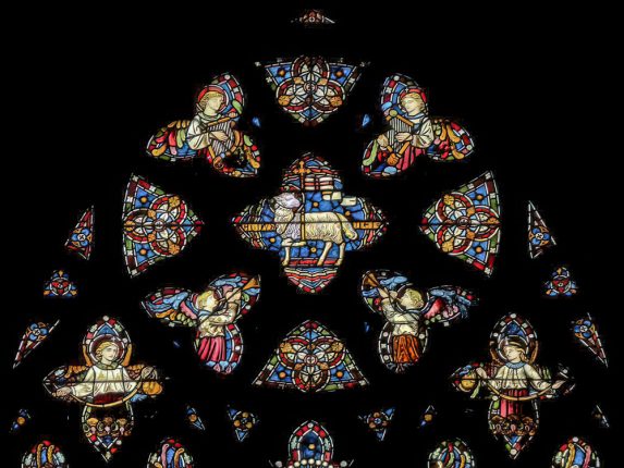 William Butterfield and Alexander Gibbs, detail of east window (1877), St Ninian's Cathedral, Perth. | Photo: Christopher Dingwall
