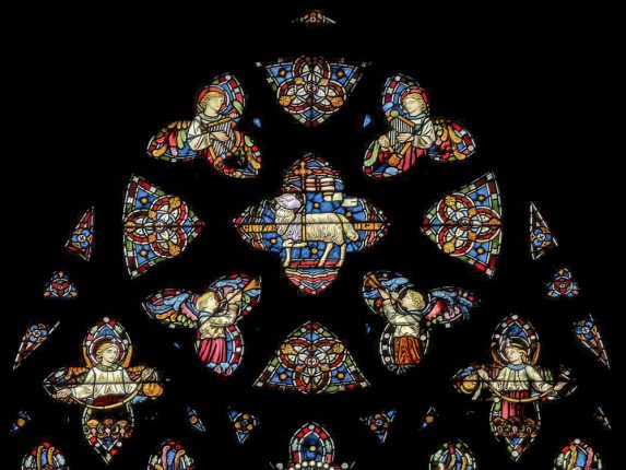 William Butterfield and Alexander Gibbs, detail of east window (1877), St Ninian's Cathedral, Perth. William Butterfield and Alexander Gibbs, detail of east window (1877), St Ninian's Cathedral, Perth. | Photo: Christopher Dingwall