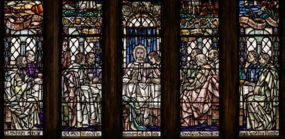 Douglas Strachan, detail of east window (1920), St John's Kirk, Perth. Douglas Strachan, detail of east window (1920), St John's Kirk, Perth. | Photo: Peter Hildebrand