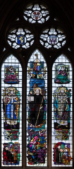 W. T. Carter Shapland, St Benedict's Chapel east window (c.1958), Peterborough Cathedral, Cambridgeshire. | Photo: Peter Hildebrand