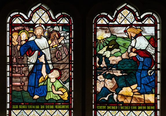 Ford Madox Brown and Morris, Marshall, Faulkner & Co., south chancel window (1864), Church of St Mary & All Saints, Sculthorpe, Norfolk. | Photo: Peter Hildebrand