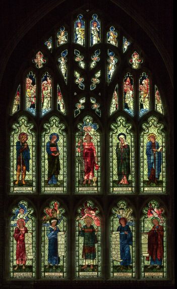 Edward Burne-Jones and Morris & Co., chancel east window (1896), Church of St Germanus, St Germans, Cornwall. Edward Burne-Jones and Morris & Co., chancel east window (1896), Church of St Germanus, St Germans, Cornwall. | Photo: Michael Swift