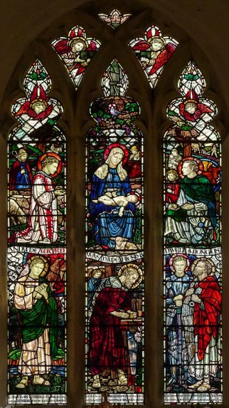 Margaret Agnes Rope, east window (1913), Church of St Peter, Blaxhall, Suffolk. | Photo: Arthur Rope