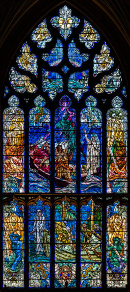 Douglas Strachan, Christ stilling the Sea of Galilee (1922), St Giles' Cathedral, Edinburgh. | Photo: Peter Hildebrand