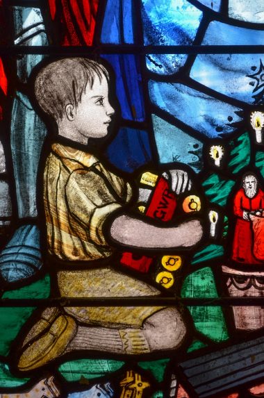 M. E. Aldrich Rope, detail of The Nativity (1944), Church of All Saints, Hereford. M. E. Aldrich Rope, detail of The Nativity (1944), Church of All Saints, Hereford. | Photo: Arthur Rope