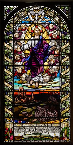 Alexander Walker and Stephen Adam Studio, War Memorial window (1920), Isle of Bute Parish Church, Rothesay. | Photo: Peter Hildebrand