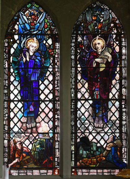 Alf Webster, Prayer and Praise window (1913-14), New Kilpatrick Church, Bearsden, East Dunbartonshire. | Photo: Mike Raguin