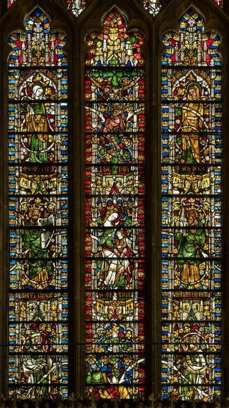 Detail of The Golden Window, quire east window (c.1340), Wells Cathedral. Detail of The Golden Window, quire east window (c.1340), Wells Cathedral. | Photo: Peter Hildebrand