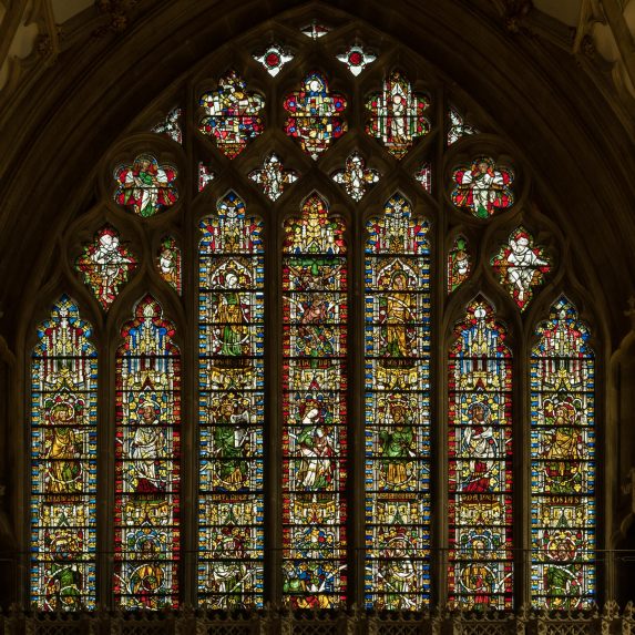 The Golden Window, quire east window (c.1340), Wells Cathedral. | Photo: Peter Hildebrand