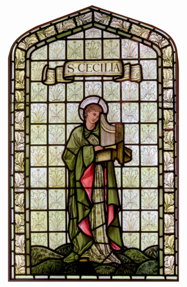 Edward Burne-Jones and Morris & Co., St Cecilia panel (c.1897), William Morris Gallery, Walthamstow, London. Edward Burne-Jones and Morris & Co., St Cecilia panel (c.1897), William Morris Gallery, Walthamstow, London. | Photo: William Morris Gallery, London Borough of Waltham Forest