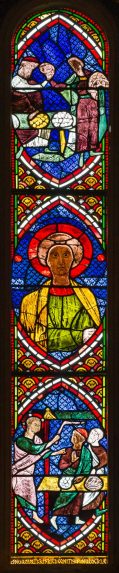 Detail from Apse windows (12th century), Church of St Mary & St Nicholas, Wilton, Salisbury, Wiltshire. Detail from Apse windows (12th century), Church of St Mary & St Nicholas, Wilton, Salisbury, Wiltshire. | Photo: Peter Hildebrand