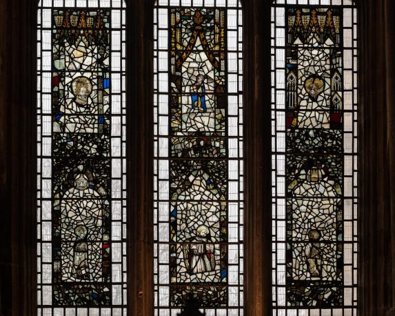 Detail of east window (13th & 15th centuries), Guardian Angels Chapel, Winchester Cathedral. Detail of east window (13th & 15th centuries), Guardian Angels Chapel, Winchester Cathedral. | Photo: Peter Hildebrand