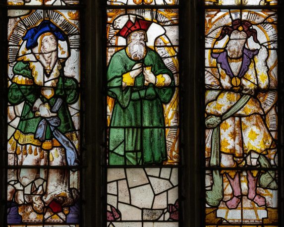The Prophets, Amos, Micah & Zepheniah, south side window (c.1530), Withcote Chapel, Leicestershire. | Photo: Peter Hildebrand