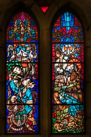 Ervin Bossányi, St Francis window (1944), Zouche Chapel, York Minster. | Photo: Peter Hildebrand