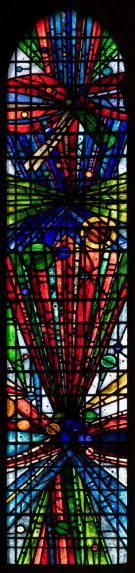 Keith New. Science & Philosephy windows (1966), Glasgow University Memorial Chapel, Glasgow. | Photo: Peter Hildebrand