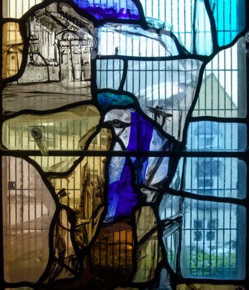 Vivienne Haig, detail of Balfour memorial window (2001), Scottish Episcopal Church of St Andrew, Kelso. | Photo: Douglas Hogg