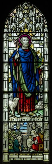 William Morris & Co. (Westminster), memorial window (1928), Church of St Laurence, Ansley, Warwickshire. | Photo: Peter Hildebrand