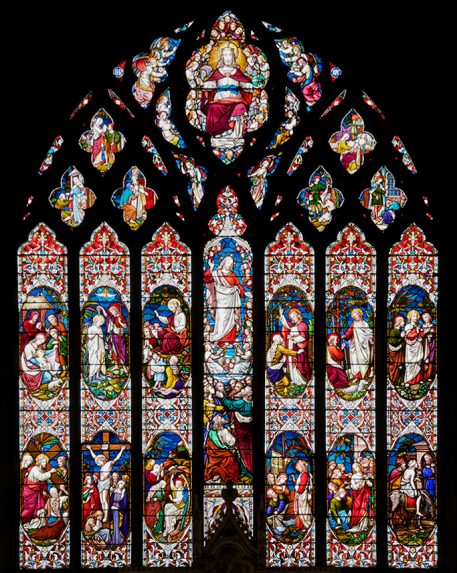 Ward & Hughes. east window (1864), St Asaph Cathedral, Denbighshire. | Photo: Martin Crampin