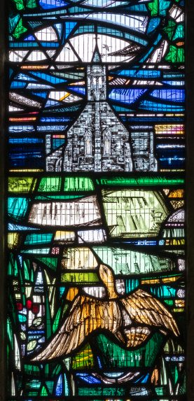 Helen Whittaker, detail of east window (2003), Ellerton Priory, East Yorkshire. Helen Whittaker, detail of east window (2003), Ellerton Priory, East Yorkshire. | Photo: Peter Hildebrand