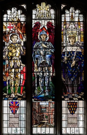 Christopher Whall, First World War Memorial window (1920), Gray's Inn Chapel, London WC1 | Photo: Peter Hildebrand