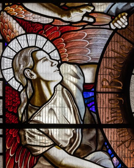 Rachel Thomas, detail of Millenium window (1999-2000), Church of St Paul, Birmingham. Rachel Thomas, detail of Millenium window (1999-2000), Church of St Paul, Birmingham. | Photo: Peter Hildebrand