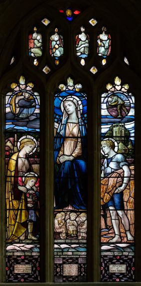 Henry Wilson and Shrigley & Hunt, east window of the south aisle chapel (1904), Church of St Mary the Virgin, Norton-sub-Hamdon, Somerset. | Photo: Peter Hildebrand